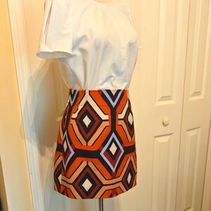 ZARA Retro Mini Skirt Sz M FREE Zara TOP